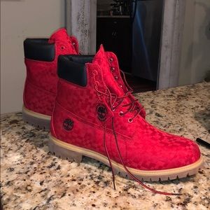Men’s Timberland Boots - Rare Red Pattern
